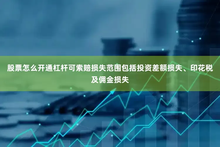 股票怎么开通杠杆可索赔损失范围包括投资差额损失、印花税及佣金损失